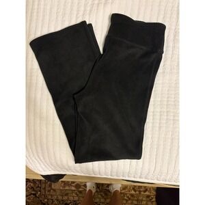 Jessica Simpson Active Black Velour Yoga Pant, Medium